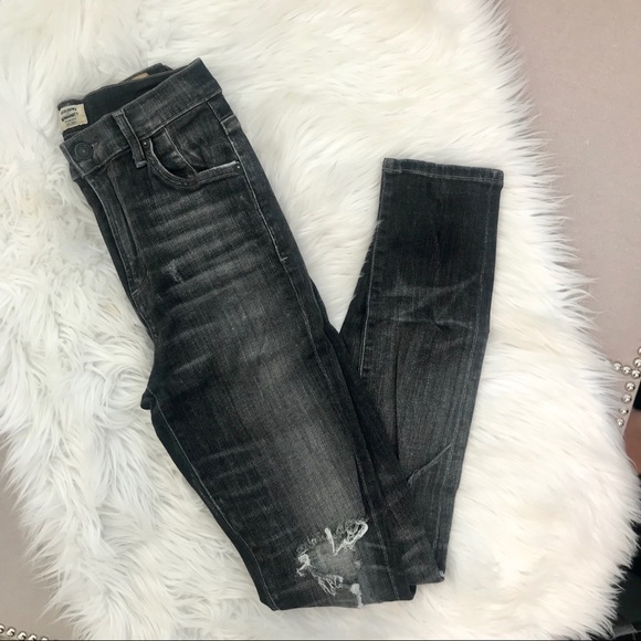 CITIZENS OF HUMANITY GREY CARLIE HIGH RISE - Picture 5 of 6